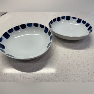 Two Paola Navone Como Tile (Crate & Barrel) Deep Plates